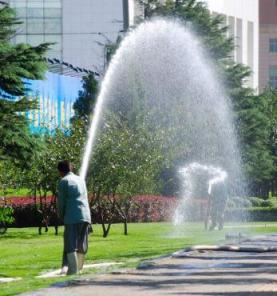 Roseville sprinkler repairservice at office complex